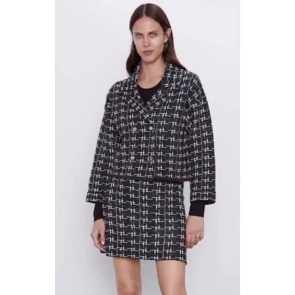 Zara bejeweled metallic jacket size medium
